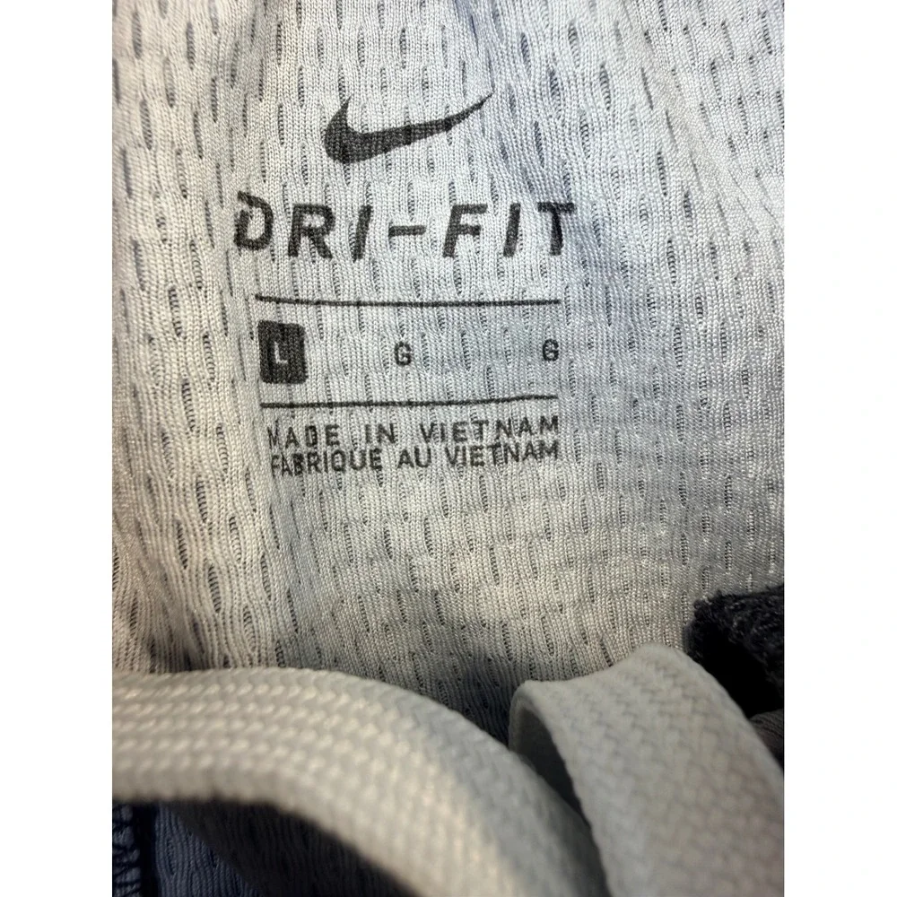 Nike Mens Monogram Logo Athletic Shorts Black Grey White Elastic Waist Size XL